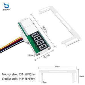 สวิตช์<span class=keywords><strong>หรี่</strong></span>ไฟแบบสัมผัส รุ่นบางเฉียบ DC12V 5A 60W พร้อมจอแสดงเวลาและอุณหภูมิ  สำหรับ<span class=keywords><strong>กระ</strong></span>จกไล่ฝ้า ไฟ LED  ปรับความสว่างได้แบบไม่มีขั้นตอน - Product Image 2