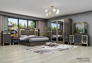 Juegos de Muebles de Dormitorio <span class=keywords><strong>Jordans</strong></span> Elegantes de Diseño Moderno y Precio Económico con Espejo de Vidrio para Uso Doméstico - Product Image 6