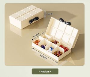 กล่องจัดยาพกพาแบบพลาสติก 7 วัน กล่องเก็บยาสำหรับเดินทาง ดีไซน์หรูหรา - Product Image 2