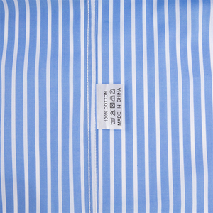 <span class=keywords><strong>Camicia</strong></span> abbottonata estiva giovane <span class=keywords><strong>camicia</strong></span> <span class=keywords><strong>larga</strong></span> da uomo Casual a righe blu a <span class=keywords><strong>maniche</strong></span> <span class=keywords><strong>corte</strong></span> - Product Image 6