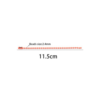 Cadena de cuentas de 11.5cm y 2.4mm, cordón metálico pintado para llavero con cierre para accesorios DIY - Product Image 1