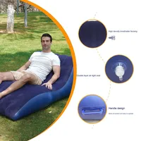 Vente directe usine – Nouveau lit gonflable portable en PVC de type S, élargi et épaissi, pour salon domestique et camping extérieur