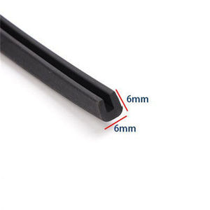Striscia di Protezione in Gomma EPDM a Forma di U, Bordo Antiurto per Porte Industriali e Bordi di Vetri per Finestre con Servizio di Taglio - Product Image 2