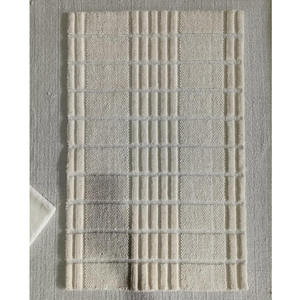 Tapis en laine tufté à la main sur mesure, couleur ivoire, moderne, antidérapant, adapté aux animaux domestiques, à poils longs, pour pique-nique, salon, chambre, décoration intérieure - Product Image 3