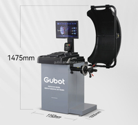 Machine d'équilibrage de roues Gubot P6 Ultra de Chine, écran LED, vitesse de 200 tr/min, capacité de 65 kg, pour l'alignement des roues, équilibreur de roues de haute précision