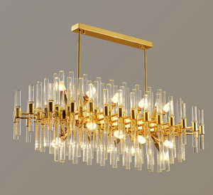 Illuminazione di lusso minimalista italiana moderna della <span class=keywords><strong>sala</strong></span> da pranzo di fascia alta del <span class=keywords><strong>lampadario</strong></span> di cristallo luci a sospensione per <span class=keywords><strong>sala</strong></span> da soggiorno - Product Image 6