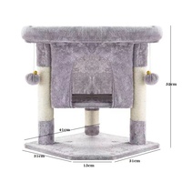 Conception d'usine, Arbre à chat confortable, Château-griffoir pour chat, Jouet interactif durable en bois pour animaux, Chine