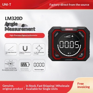 Inclinomètre laser numérique UNI-T LM320D LM320E LM320F, précision 0,2, mesure d'angle absolue et relative, magnétique, OEM - Product Image 2
