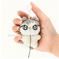 10cm mignon chat porte-clés peluches pour chat amoureux cadeaux personnalisé Mini poupée mascotte peluche porte-clés breloque