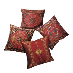 Richesbase Vintage Nostalgic Rectangle Jute Weaving Texture Home Decor Stripes Granular Pattern Party Living Room <b>Cushion</b> <b>Cover</b> - Product Image 3