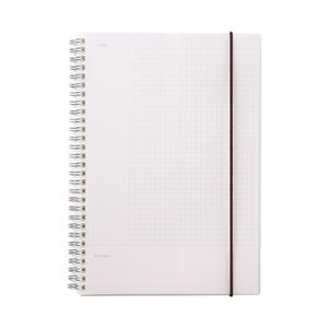 A5 A6 B5 couverture transparente PP carnet de notes grille lignes régulières <span class=keywords><strong>Cornell</strong></span> grille points feuille intérieure carnet spirale - Product Image 5