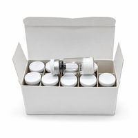 Poudre blanche lyophilisée GHK-Cu de haute pureté OEM ODM 99% – Matière première cosmétique réparatrice au peptide de cuivre pour les soins de la peau – Chine