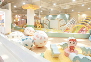Castillo Inflable Temático de Colores Dulces, Área de Juegos Interior para Niños, Tobogán, Piscina de Pelotas, Centro Comercial, Material PP Suave - Product Image 6