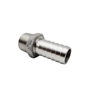 BSP ulir laki-laki 1/2 "X 14mm selang ekor duri 304 selang segi enam baja tahan karat konektor fiting pipa berduri - Product Image 2