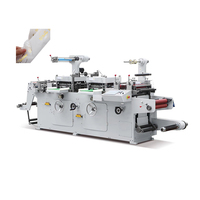 Machine de découpe d'étiquettes à plat avec laminage marquage à chaud et laminage ou rouleau pour étiquettes