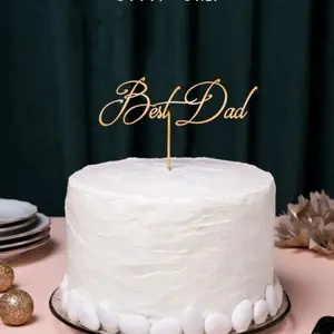 Wholesale Birthday Cake Decoration Father's Day Cake Decoration Good Dad Acrylic Cake Topper