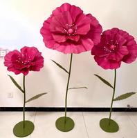 Fleur artificielle géante en mousse EVA de haute qualité, décoration de fête de mariage, fleurs au toucher réaliste