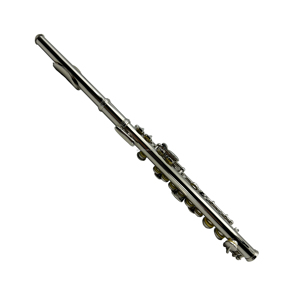 SEASOUND Flauto <span class=keywords><strong>Ottavino</strong></span> Professionale in Do Best-Seller JYPC202N con 16 Chiavi, Corpo in Cupronickel NICHELATO e Custodia in Pelle, Do Chiuso - Product Image 4