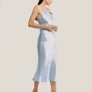 Ladies Party Silk Bodycom Backless Slip Dress Elegant Wholesale Fashion Satin Dresses Women Sexy