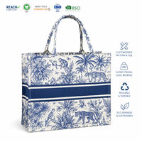 Sac fourre-tout en toile de coton écologique grande capacité, durable et tendance, avec design personnalisé, pour femmes - Offre spéciale