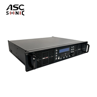 ASCSONIC DSP6KQ Amplificador Digital de 4 Canales 4x2000W Clase D para Altavoces Line Array, Estable a 2 Ohmios, 20Hz-20kHz, 2 Años de Garantía