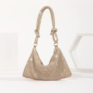 Sac fourre-tout pour femme tendance, étincelant, orné de strass, avec fermeture éclair, imperméable, grande capacité, en stock, vente chaude - Product Image 2