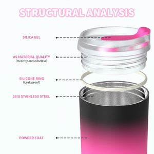 Mug de voyage isotherme en acier inoxydable, tasse thermos sous vide en forme d'œuf, revêtement coloré, couvercle isolant, 300/400 ml, luxe diamant - Product Image 4