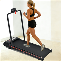 Caminadora Plegable de 1.0HP para Caminar y Correr, Ligera, Fácil de Guardar, Control de Múltiples Velocidades, Dispositivo Básico de Fitness para el Hogar