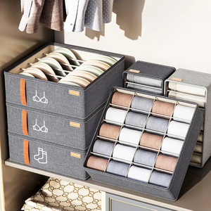 Organizador de <span class=keywords><strong>ropa</strong></span>, divisor para <span class=keywords><strong>ropa</strong></span> interior, calcetines, sujetadores, organizador de cajones para pantalones, <span class=keywords><strong>cajas</strong></span> de almacenamiento de <span class=keywords><strong>ropa</strong></span> para armario. - Product Image 6