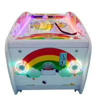 Machine de jeu d'arcade de hockey sur air à monnayeur pour 2 joueurs, avec détection de mouvement, carte mère LED, pour enfants, en anglais, en acrylique