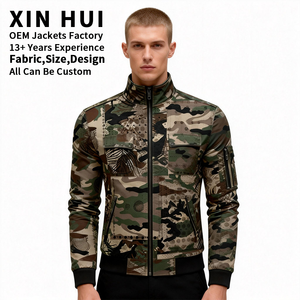 Blouson d'hiver pour homme personnalisable de haute qualité, col montant, coupe ajustée, polyester écologique imperméable, services OEM/ODM - Product Image 2