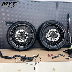 Kit de roues Supermoto Sur-Ron Ultra Bee 17" CNC en aluminium 6061, 100/80-17 F 130/70-17 <span class=keywords><strong>R</strong></span>, tubeless, pour course sur route - Product Image 4