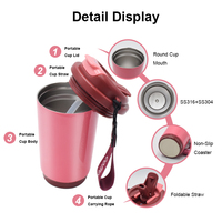 Gobelet isotherme en acier inoxydable classique de 320 ml avec logo personnalisé, tasse de voyage portable, OEM, performance thermique de 6 à 12 heures