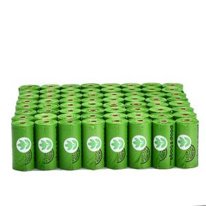 Produits écologiques 2025, sacs à déjections canines en plastique, garantis anti-fuites, biodégradables, épais, jetables - Product Image 2