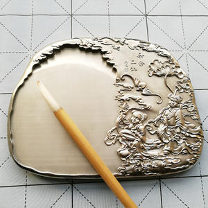 حجر حبر من سبائك التيتانيوم عالي الجودة من ماركة Slt، مصنوع بتقنية CNC، للخط الصيني التقليدي، مع نماذج للحفر والتفريز - Product Image 3