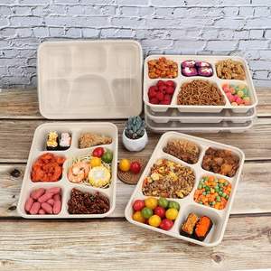 Les assiettes en papier sont fabriquées avec des matériaux robustes et conviennent aux aliments chauds et froids, offrant une bonne résistance aux fuites et à l'huile. - Product Image 1