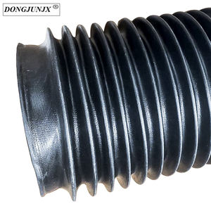 Couvercle de vérin <span class=keywords><strong>hydraulique</strong></span> <span class=keywords><strong>flexible</strong></span>, <span class=keywords><strong>protection</strong></span> contre la poussière, l'eau, l'huile, circulaire, soufflet rond avec bride en PVC - Product Image 1