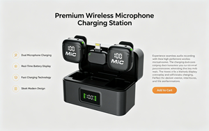 MIC3 Professional Grade <b>Condenser</b> Wireless <b>Microphone</b> C 2.4G Noise Cancelling Studio Quality Sound Crystal Clear Audio Music - Product Image 3