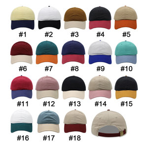 Trống Cotton Gorras Mũ Bóng Chày Cha Mũ Mũ Thể Thao Đồng Bằng Với Tùy Chỉnh Thêu Logo - Product Image 3