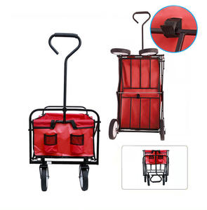 <strong>Collapsible</strong> Outdoor Garden Steel Frame Utility Beach Sports Folding <strong>Wagon</strong> - Product Image 6