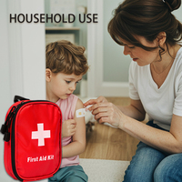 Mini Bolsa de Viaje, Botiquín de Primeros Auxilios para el Hogar, Kit de Emergencia para Supervivencia al Aire Libre, para Deportes, Oficina, Senderismo, Escalada, Camping