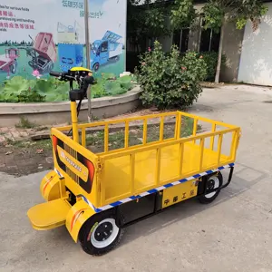 Trực Tiếp Bán Buôn 4 Bánh Xe Điện Xe Đẩy 800Kg Nhiệm Vụ Nặng Nề Hàng Hóa Giỏ Hàng Mini Kho Thép Phẳng Xe Đẩy