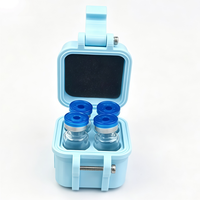 Caja de viales de plástico compuesto de alta calidad de 3 ml con 4 ranuras, paquete suelto OEM, adecuada para refrigeración de laboratorio y embalaje de marca