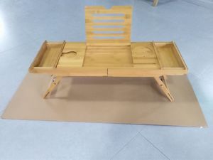 Vassoio <span class=keywords><strong>per</strong></span> <span class=keywords><strong>Vasca</strong></span> <span class=keywords><strong>da</strong></span> <span class=keywords><strong>Bagno</strong></span> e Scrivania <span class=keywords><strong>per</strong></span> Laptop, Design Innovativo che Trasforma il Vassoio della <span class=keywords><strong>Vasca</strong></span> in un Vassoio <span class=keywords><strong>da</strong></span> Letto, Il Nostro Extra Large in Bambù 2 in 1 - Product Image 3