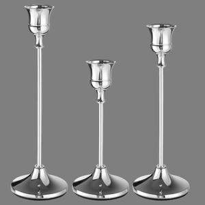 European Style Taper <b>Candle</b> Holders Metal Candlestick Set for <b>Wedding</b> Banquet Home Decor - Product Image 2
