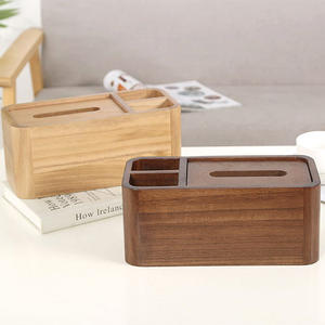 Caja de pañuelos rectangular de madera maciza Huina, diseño moderno, color personalizable, impresión digital, duradera, ahorradora de espacio, uso multipropósito - Product Image 4