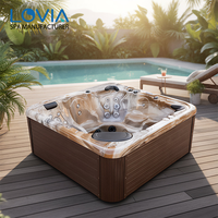 Vente en gros de spas à remous Balboa de haute qualité, spas de massage, jacuzzi pas cher, baignoire à remous pour 5 personnes, spa prêt à l'emploi avec luxe