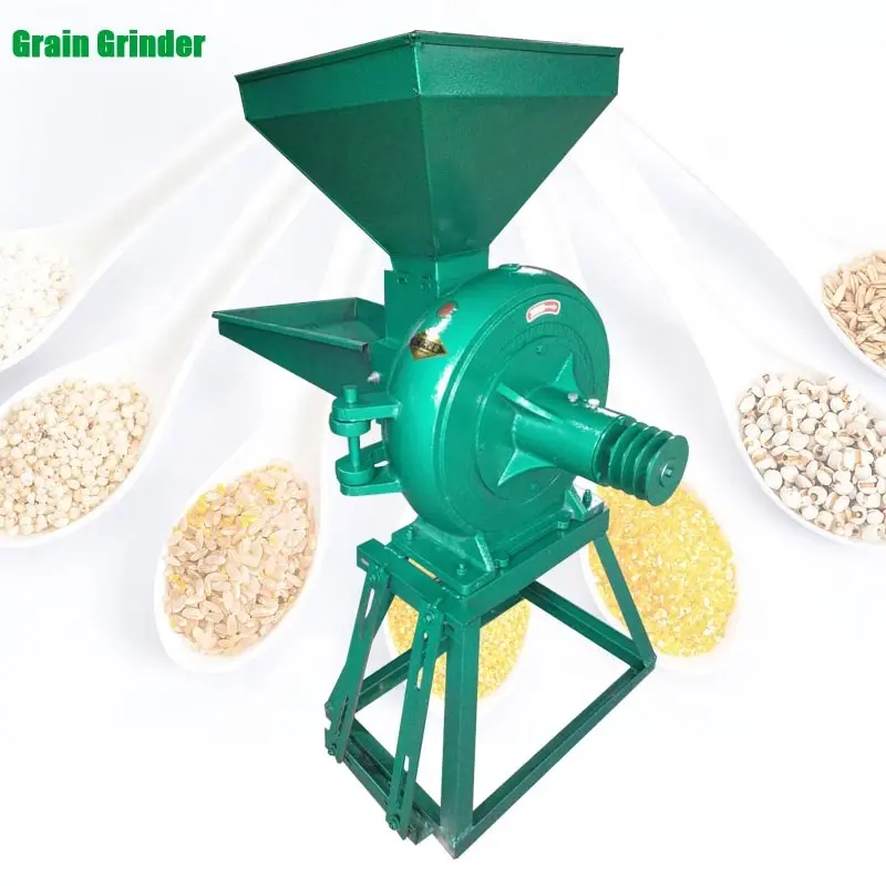 Elétrica ou diesel industrial folha milho erva arroz casca amendoim trigo grão arroz moagem máquina