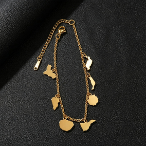 Pulseras de las Islas Canarias, España, para Mujer, El Hierro, La <span class=keywords><strong>Palma</strong></span>, La Gomera, Tenerife, Gran Canaria, Fuerteventura, Lanzarote, Joyería con Dijes - Product Image 5
