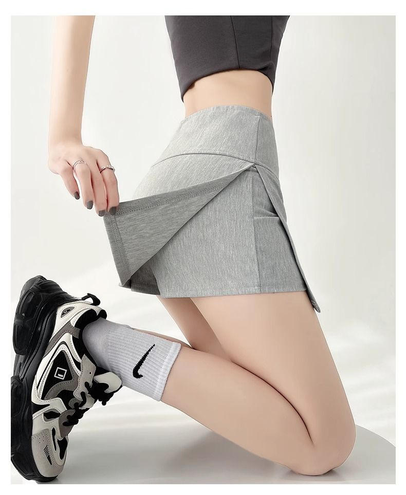 Summer New Style Hip-wrapped Slit Anti-exposure Yoga Pants Skirt